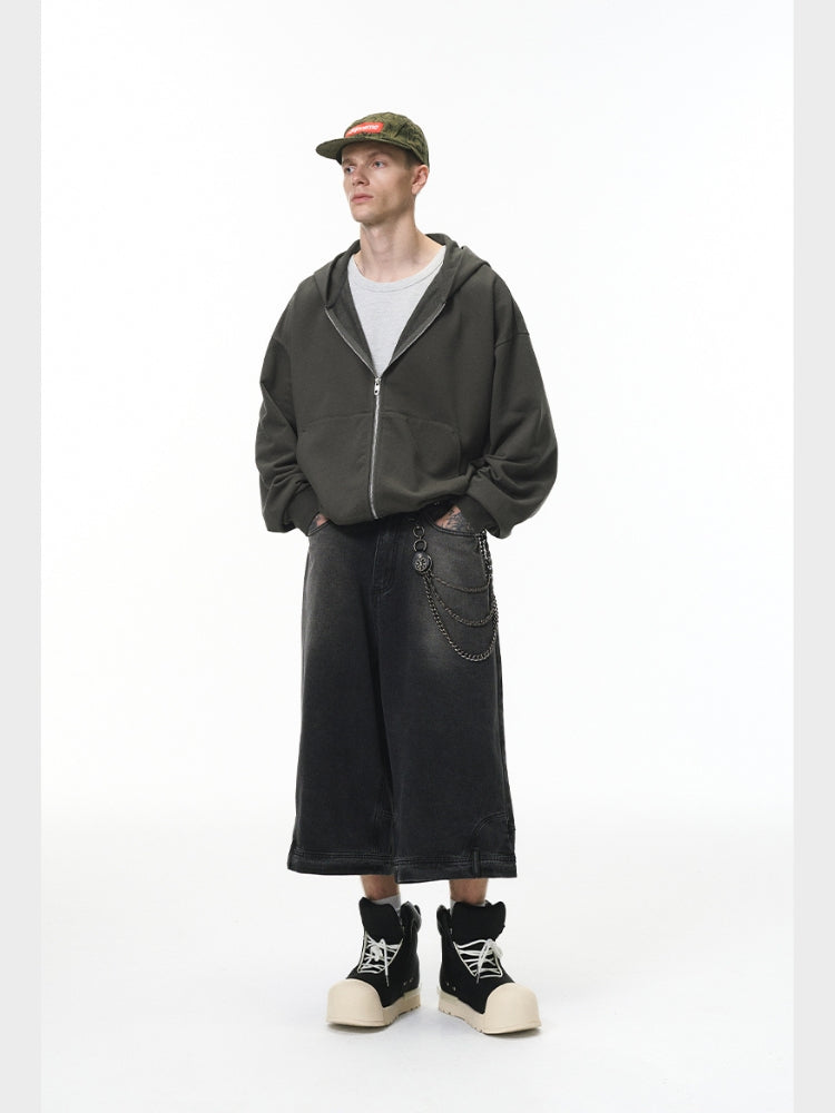 DCRB Boxy Fit Sweater with Zipper