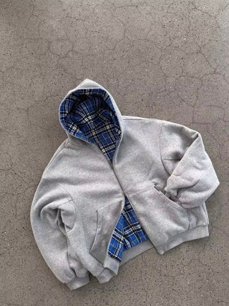 DCRB Inside Out Checkered Zipper