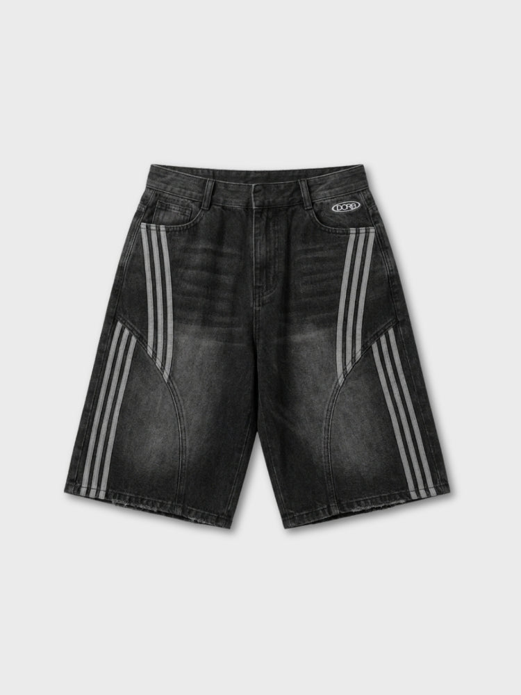 DCRB Striped Barrel Denim Jorts