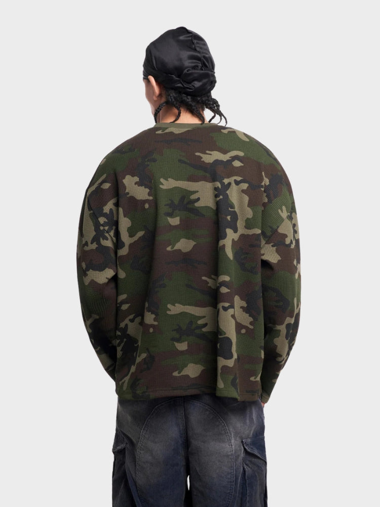 DCRB Waffle Knit Camo Longsleeve