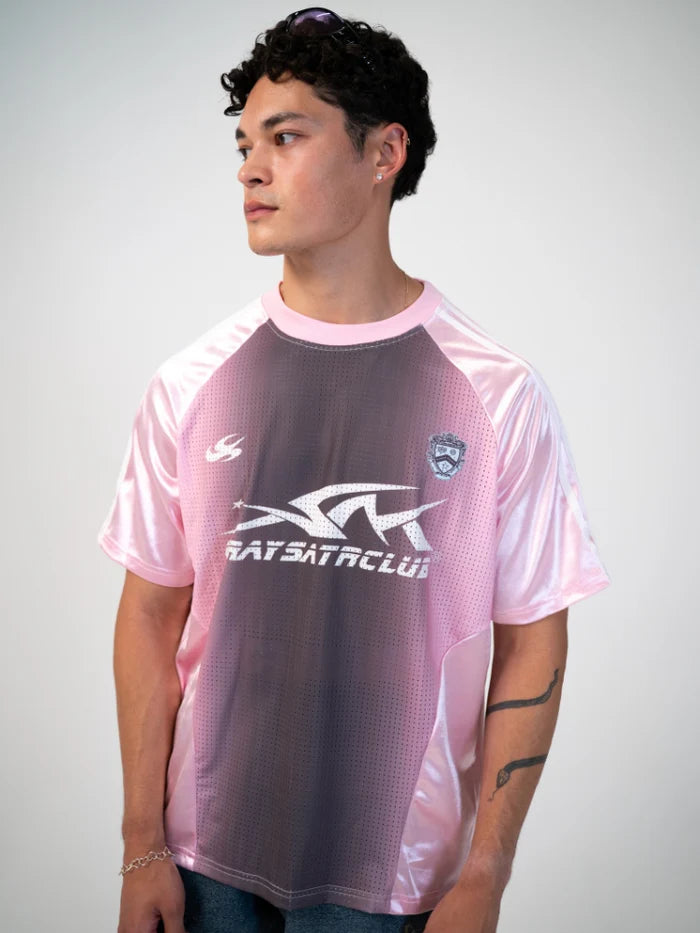 DCRB Distressed Football Mesh Tee