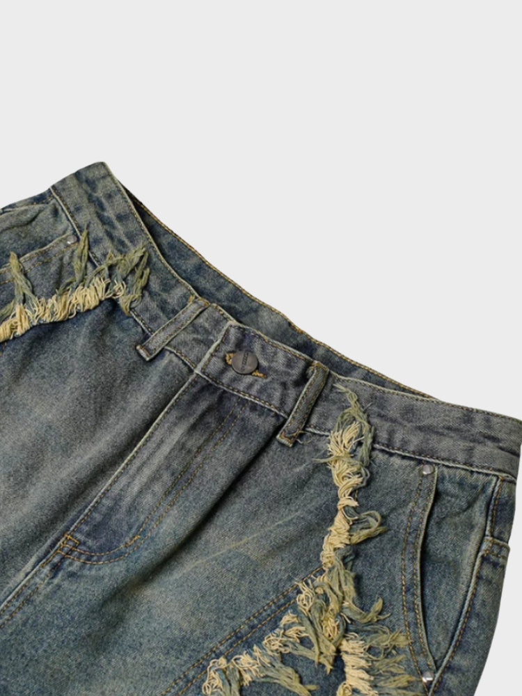 DCRB Distressed Street Denim Shorts