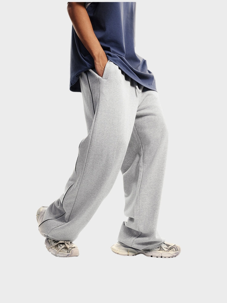 DCRB 380 GSM Striped Open Leg Joggers