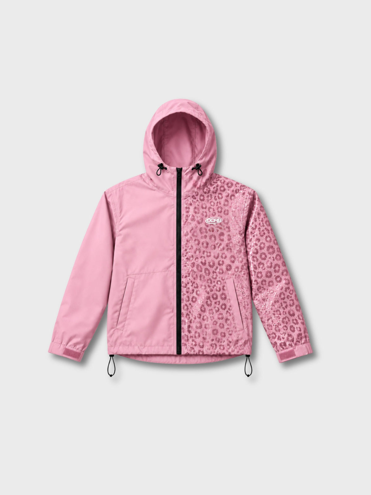 DCRB Dark Green Water Reactive Cheetah Rain Jacket