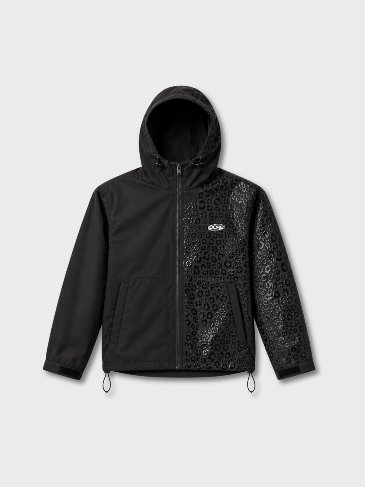 DCRB Blue Water Reactive Cheetah Rain Jacket