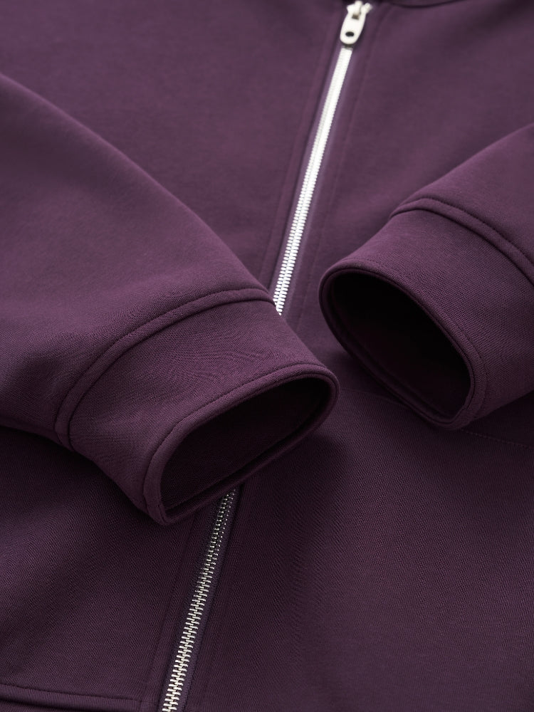 DCRB Plaid Baggy Sweater with Zipper