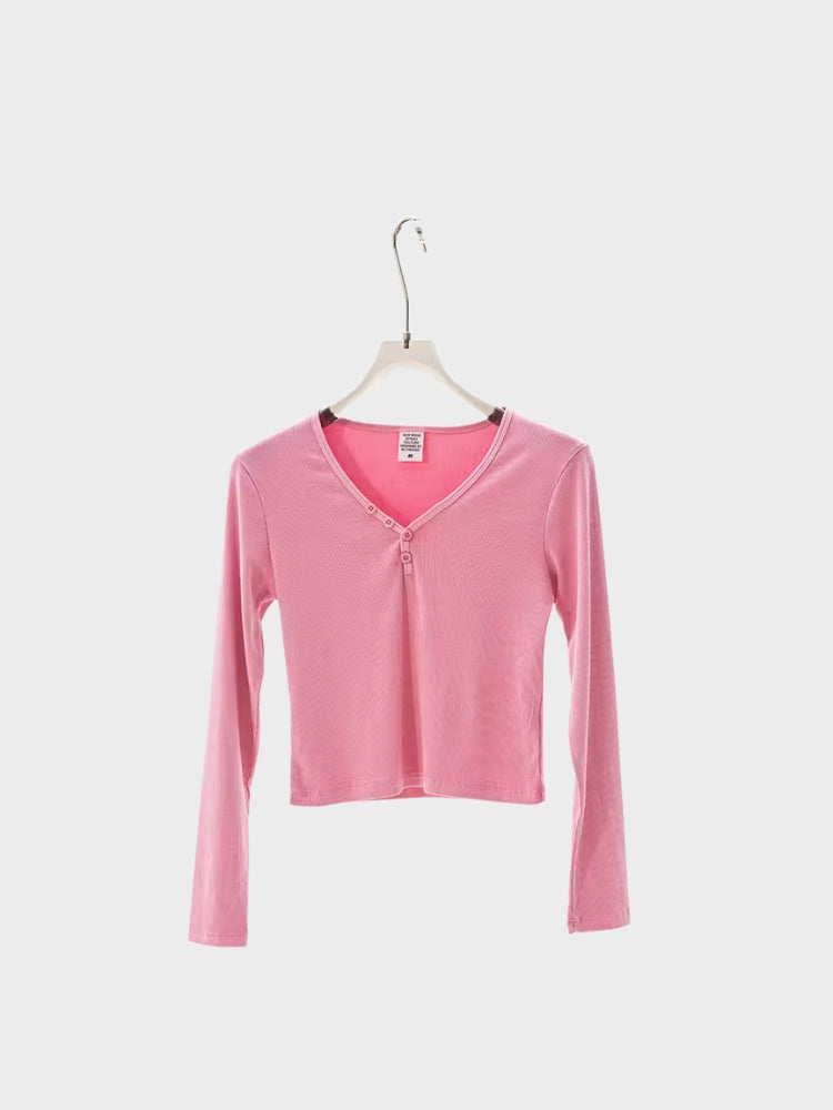 DCRB Ribbed Slim Fit Longsleeve Top