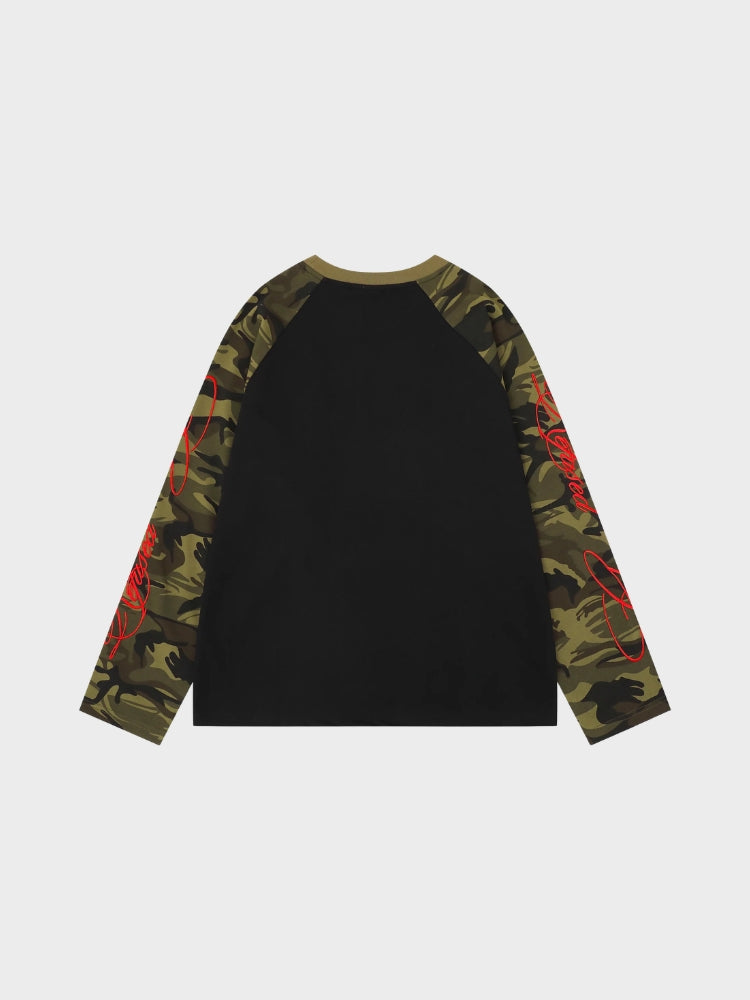 DCRB Camo Raglan Longsleeve