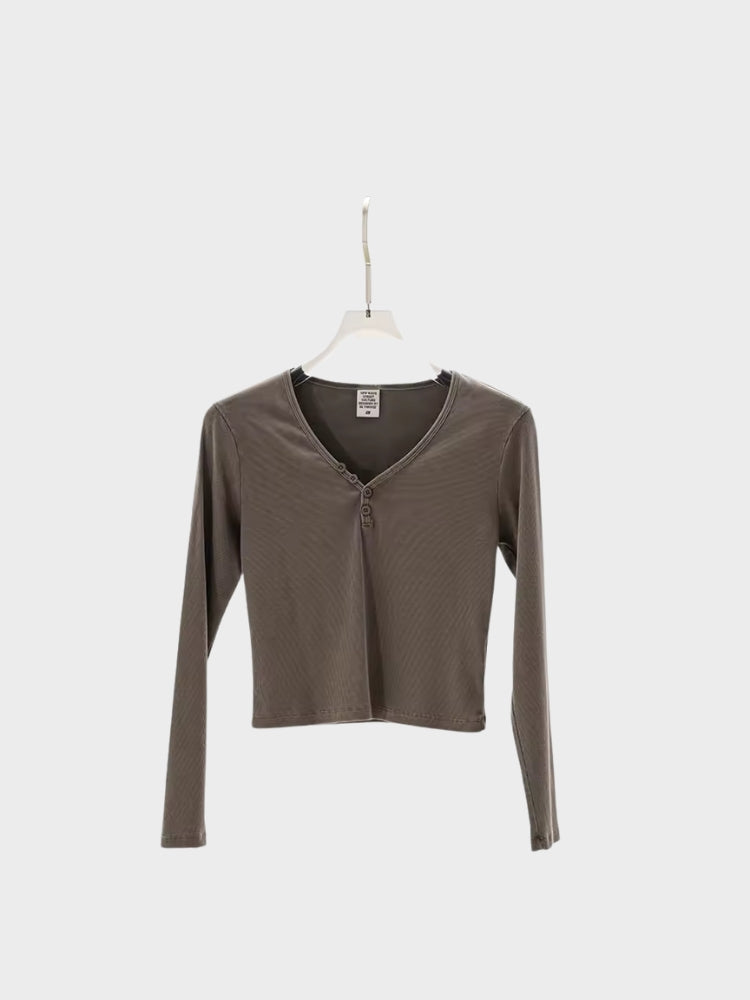 DCRB Ribbed Slim Fit Longsleeve Top