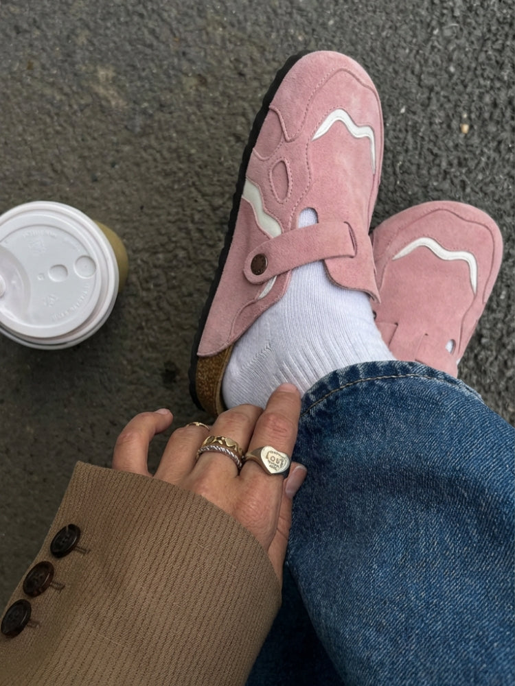 DCRB Wavey Clogs - Dusty Pink