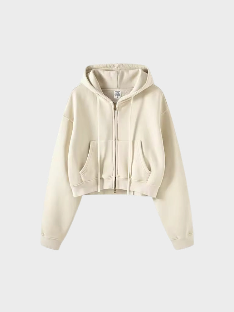 DCRB Cropped Women Zip Up