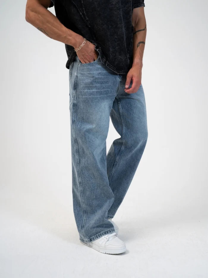 DCRB Baggy Denim Jeans - Grey/Blue