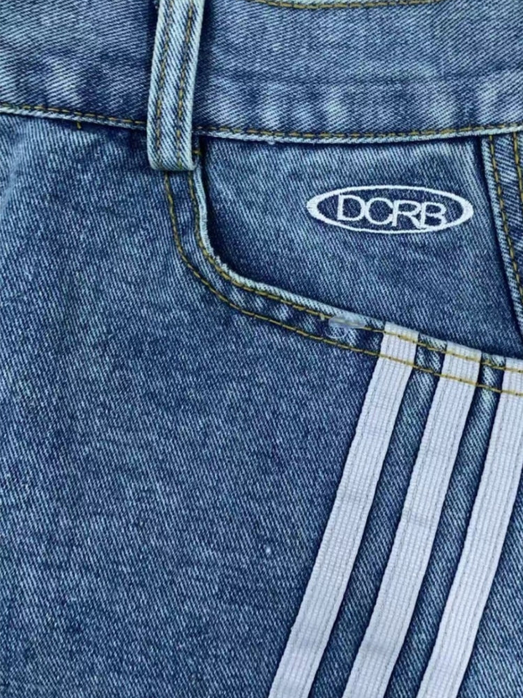 DCRB Striped Barrel Denim Jorts