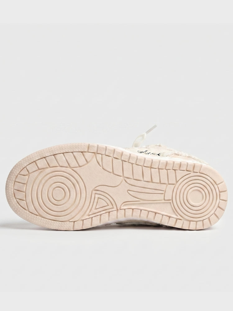 DCRB Ivory Croc Low Sneakers