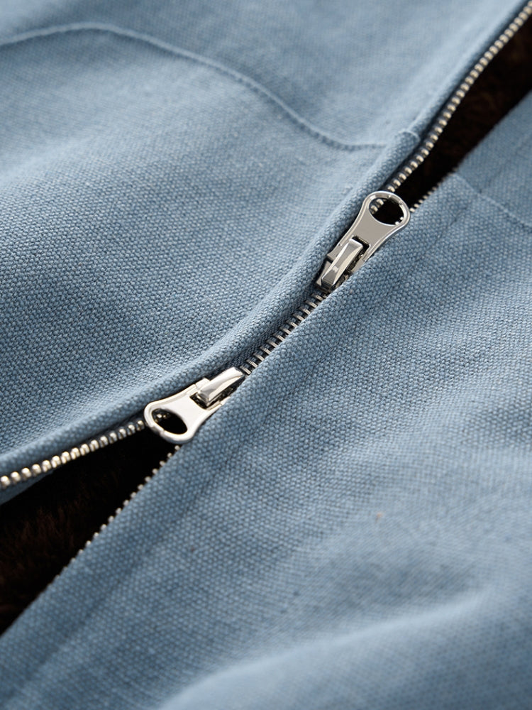 DCRB Boxy Teddy Fleece Zipper with Hoodie