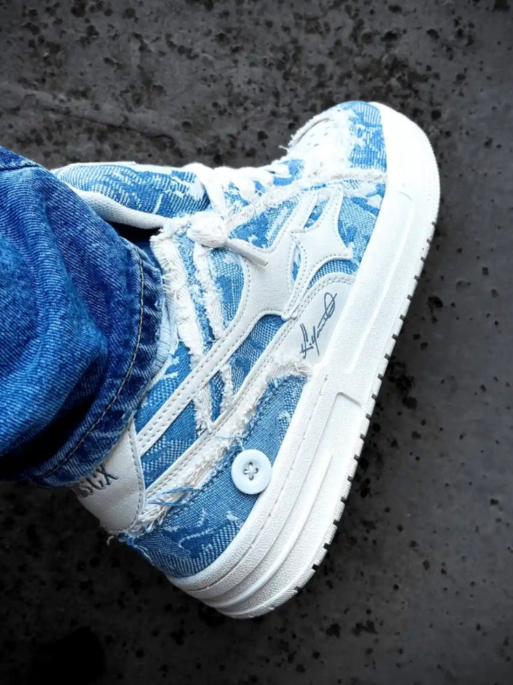 DCRB Broken Denim Sneakers