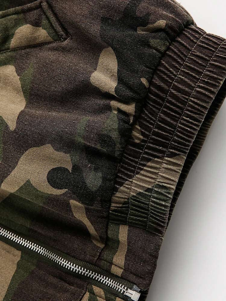 DCRB Camo Zipper with Fur Hoodie