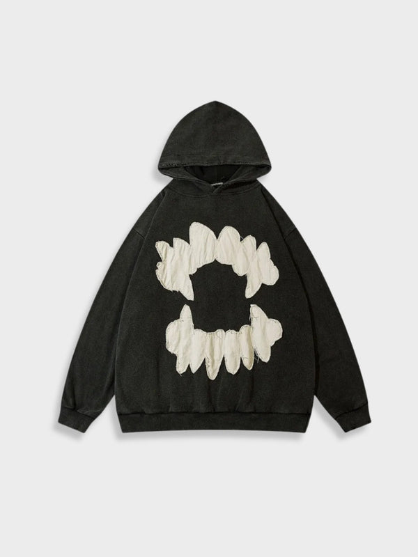 Womans Vintage Teeth Hoodie